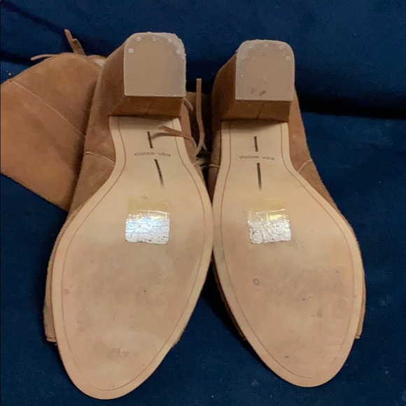 Peep toe suede bootie - Picture 2 of 2